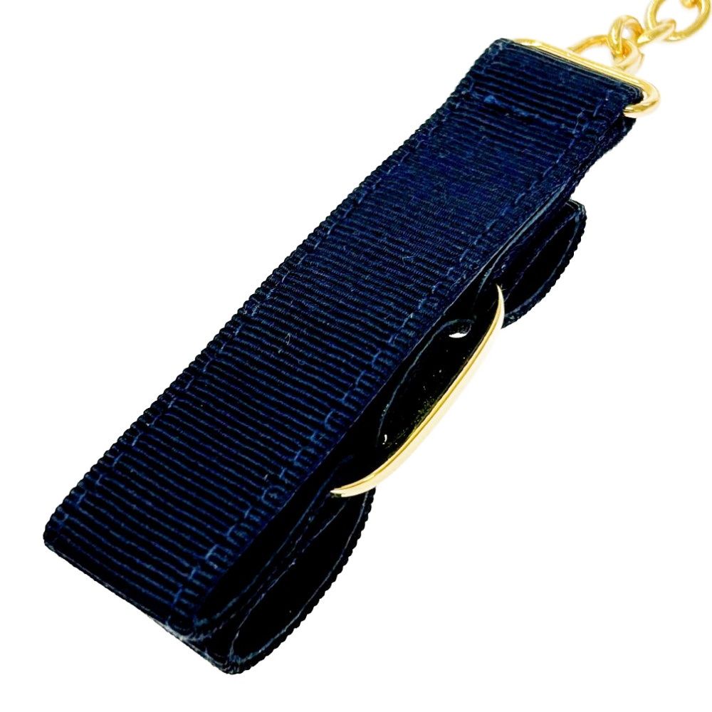 新品未使用品 Salvatore Ferragamo ネイビー キーホルダー 中古】【箱付き】 Salvatore Ferragamo サルヴァトーレ