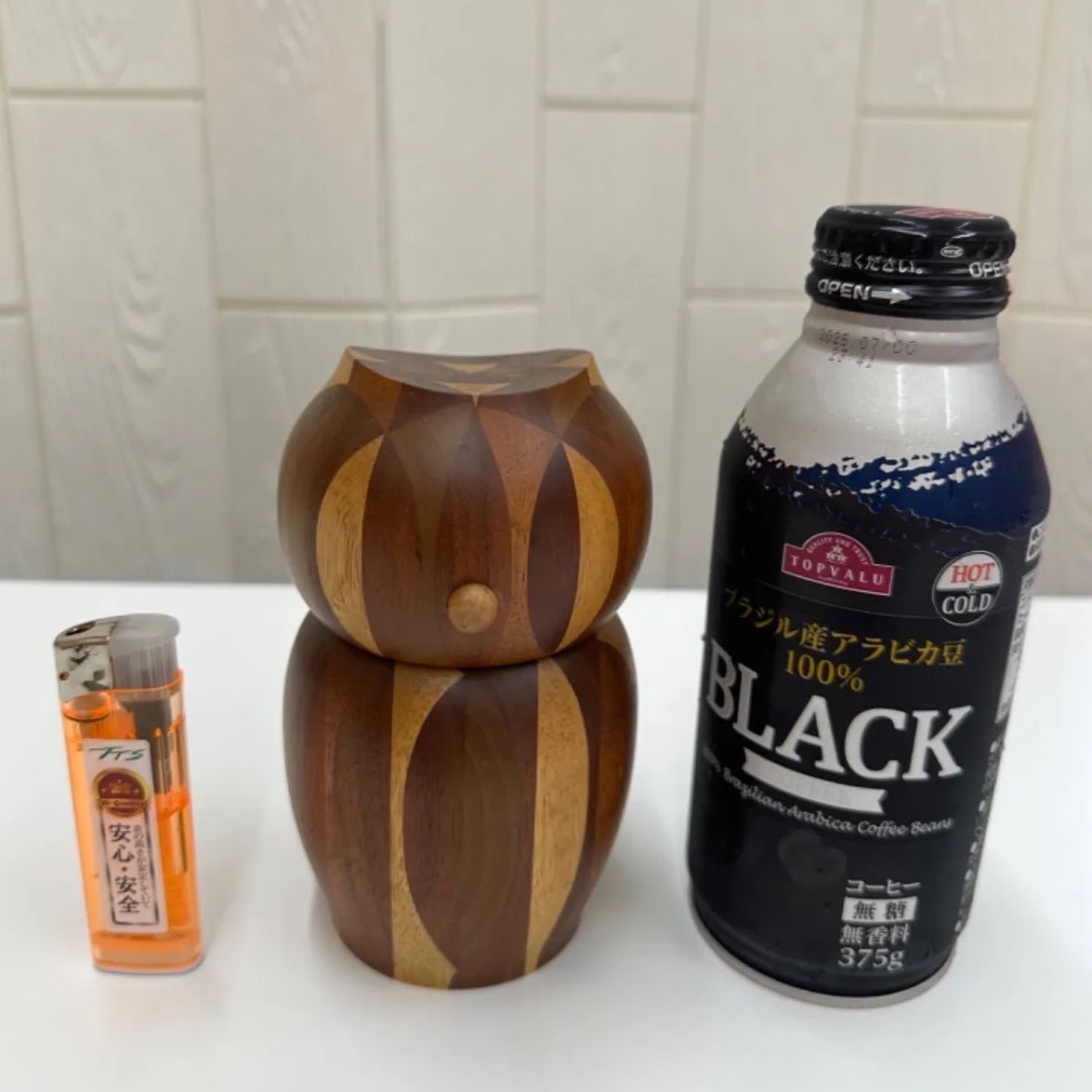 昭和レトロ 箱根 寄木細工小物入れ 刻印あり コマ フクロウ 小物入れ 昭和レトロ 1240913000111QQ SNA