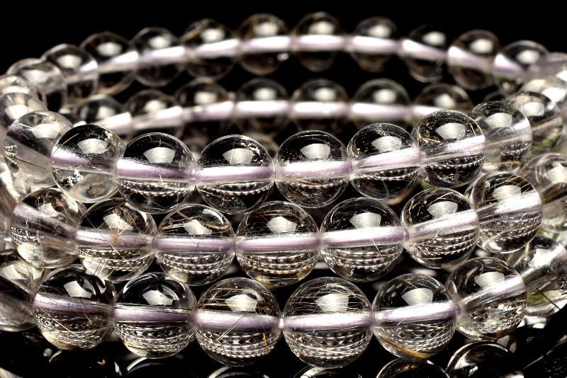 タイチンルチルクォーツバングル 13.5mm　ギフトボックス付き　パワーストーン　天然石　イリデセントストーン 現品お届け！鑑別書付き タイチンルチルクォーツ