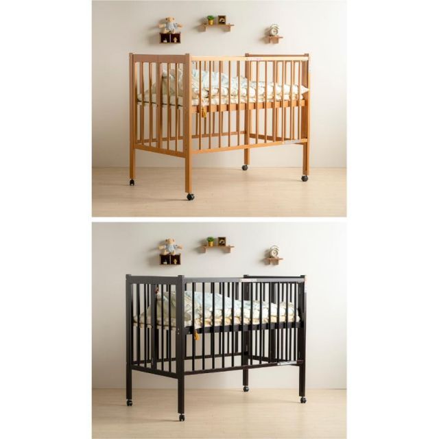 スリーピー ベビーベッド 石崎家具 ワンタッチハイベッドH-1(収納棚