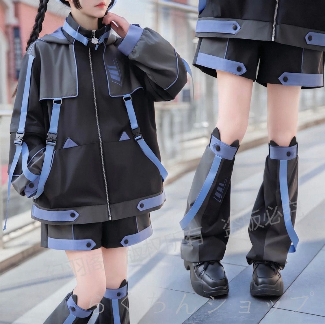 サブカル 猫耳 猫 セットアップ サイバー ファッション 服 原宿 サブカル 猫耳 猫 セットアップ サイバー ファッション 服 原宿
