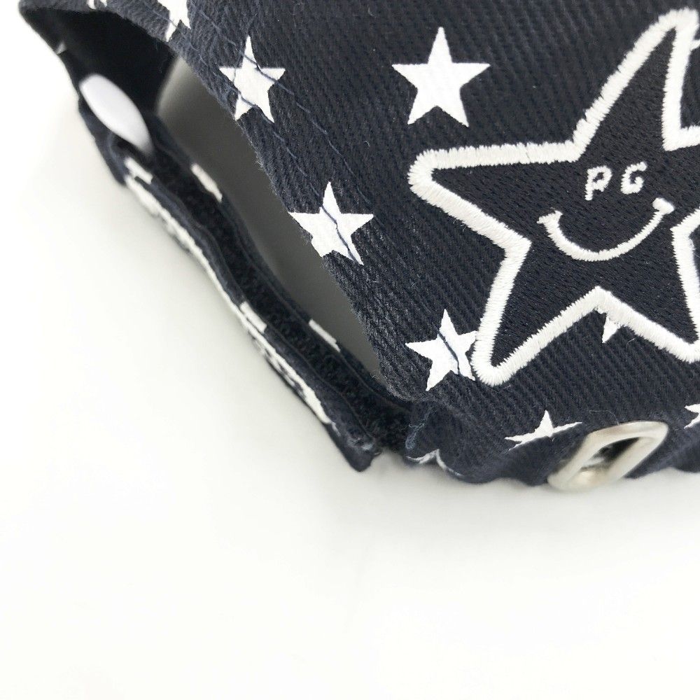 パーリーゲイツ キャップ 白×ネイビー 30周年 PGニコちゃん FR ゴルフ