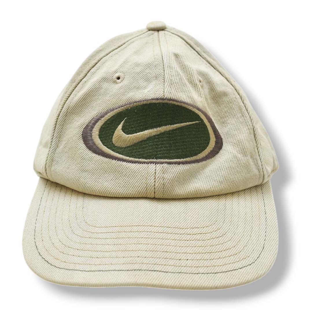 90s ヴィンテージ 銀タグ ナイキ NIKE スウッシュ ロゴ 刺繍 6パネル