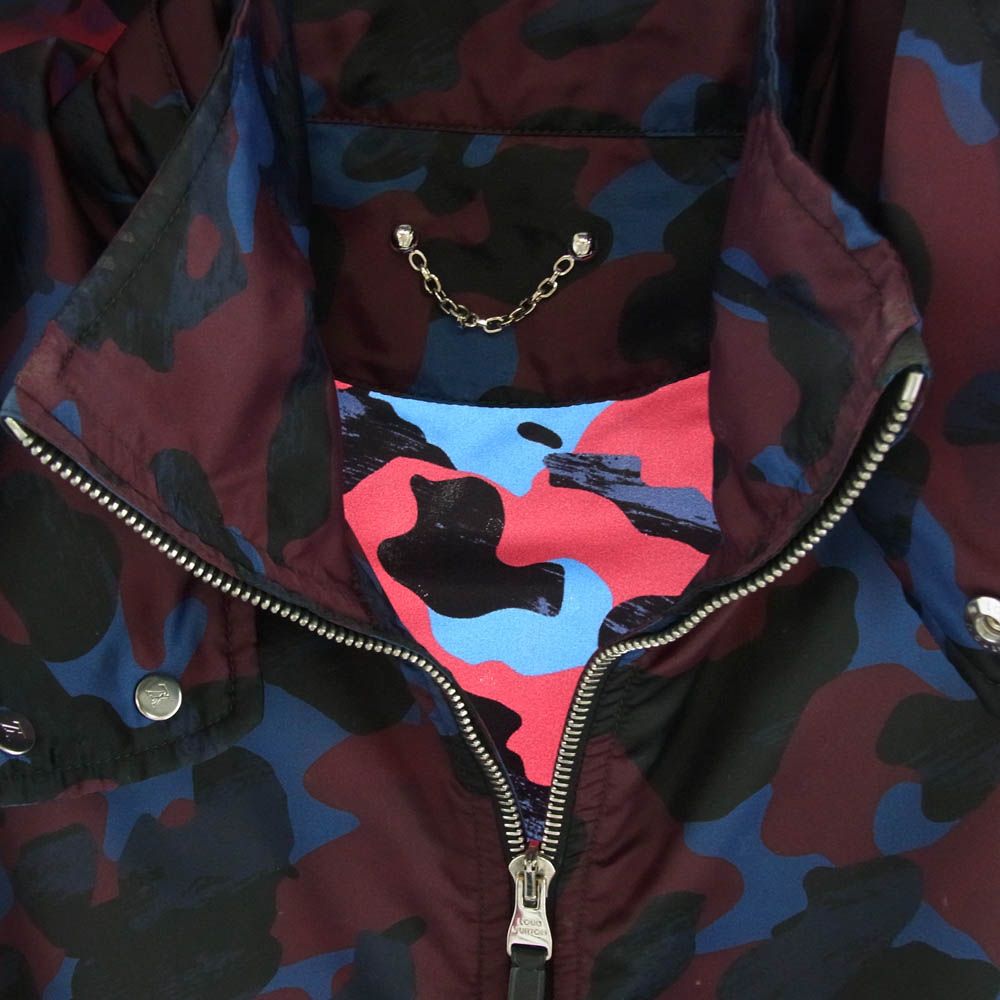 LOUISVUITTON□ナイロンジャケット□カモフラ□フーディ□ジップアップ