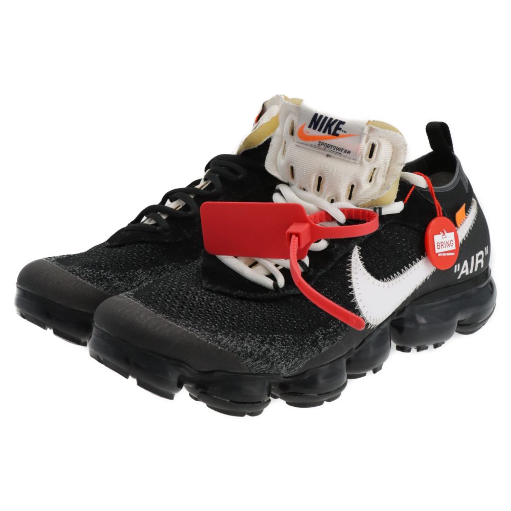 NIKE (ナイキ) ×OFF WHITE THE TEN AIR VAPORMAX FLYKNIT AA3831-001 オフホワイト ザ テン  エアヴェイパーマックス フライニット ローカットスニーカー US8.5/26.5cm - メルカリ