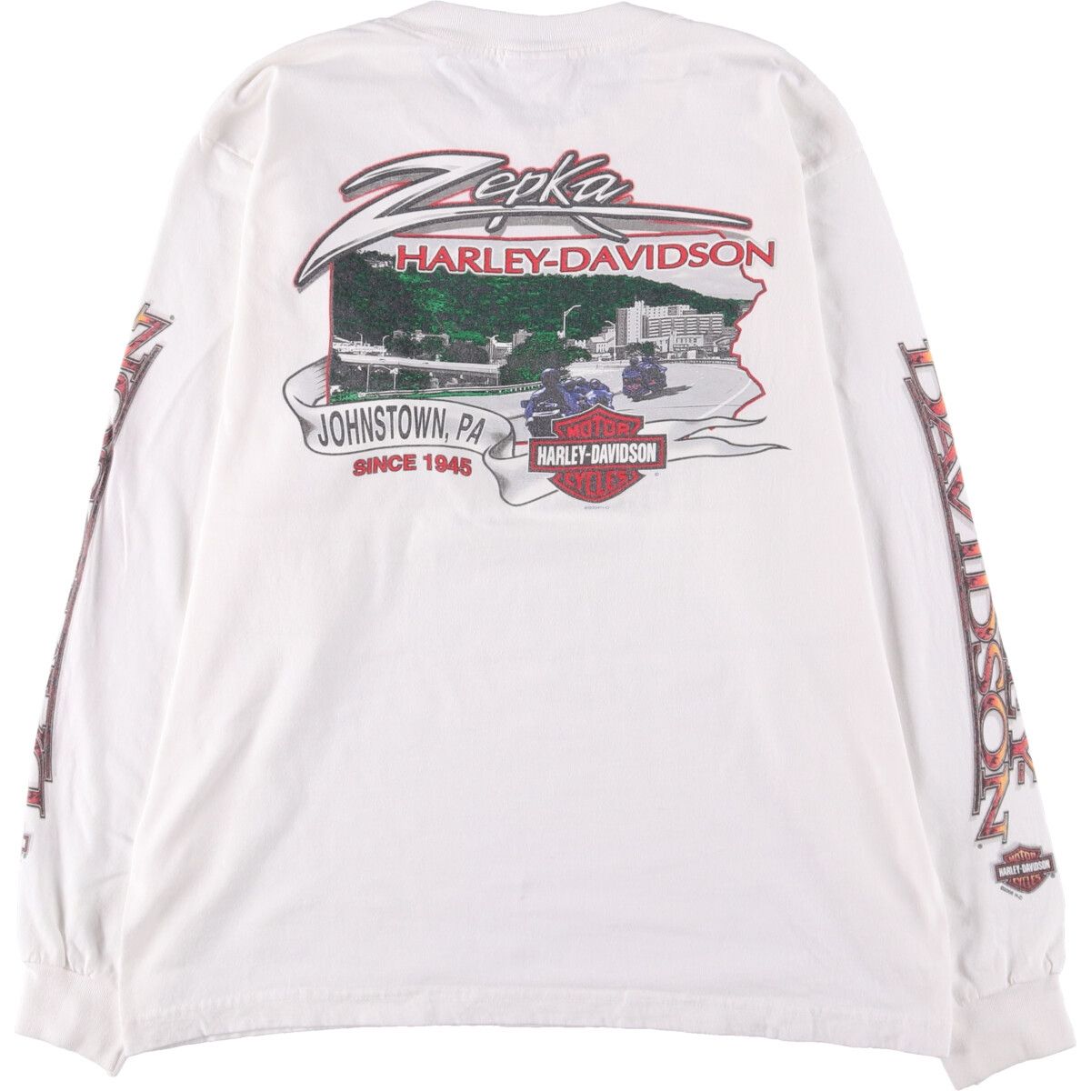Harley Davidson - 古着 00年代 ハーレーダビッドソン Harley-Davidson ロングTシャツ ロンT USA製 レディースXL相当 /eaa448442 Harley Davidson - 古着 00年代 ハーレーダビッドソン Harley