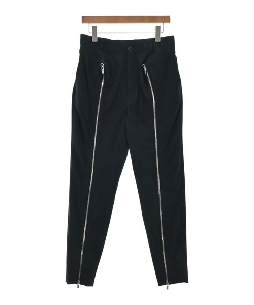 noir kei ninomiya パンツ（その他） 黒 2019323A0090 Noir Kei Ninomiya black cropped trousers with faux leather