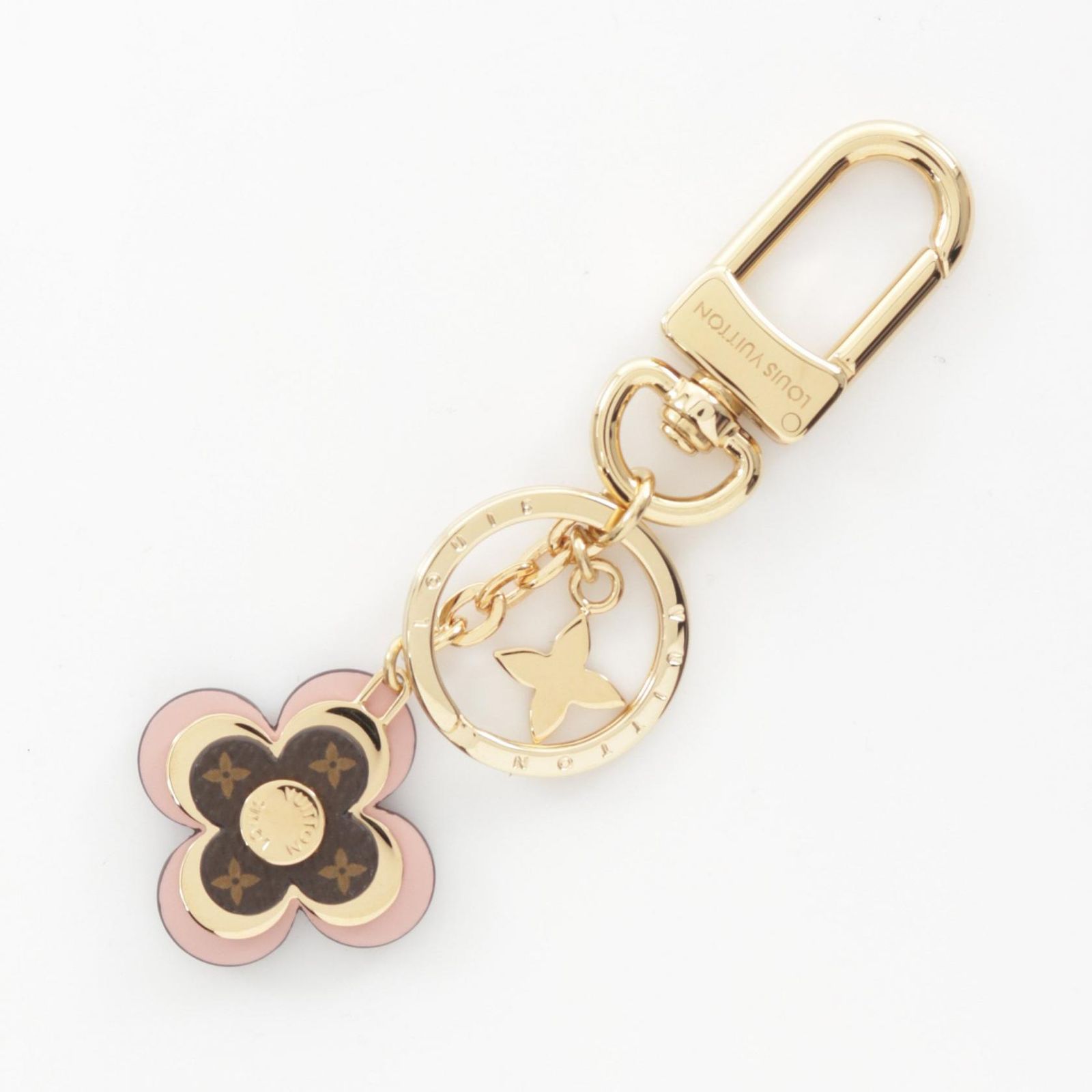 ルイ・ヴィトン LOUIS VUITTON チャーム ポルト クレ ブルーミング フラワー BB キーホルダー M63085 PVCコーティングキャンバス レザー ポルト クレ・ブルーミング フラワー BB レディース 未使用