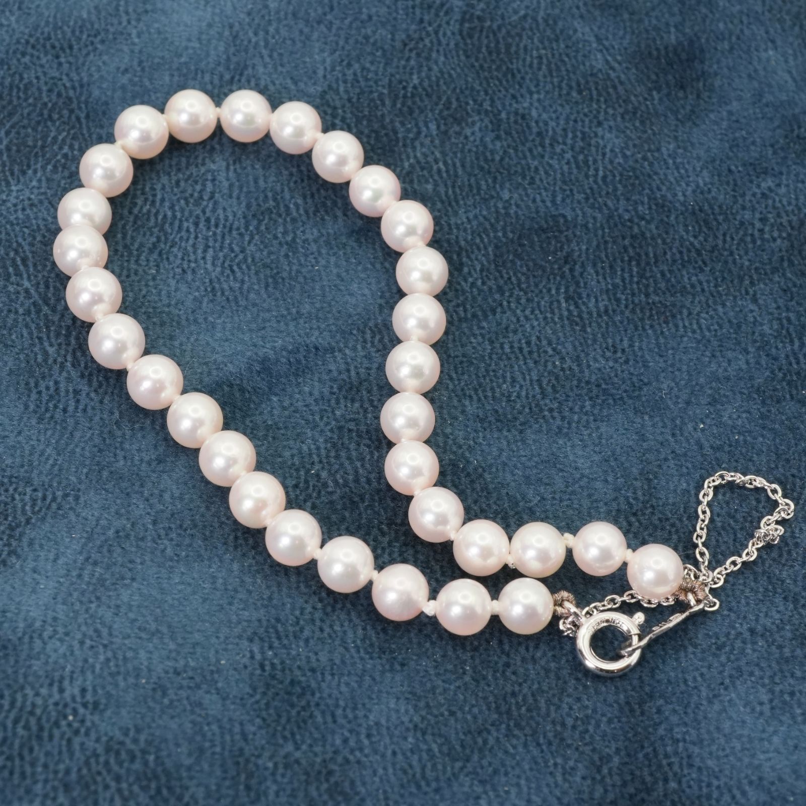 【美品】MIKIMOTO ベビーパールブレスレット 美品 ミキモト ベビーパール ブレスレット 真珠 シルバー/24