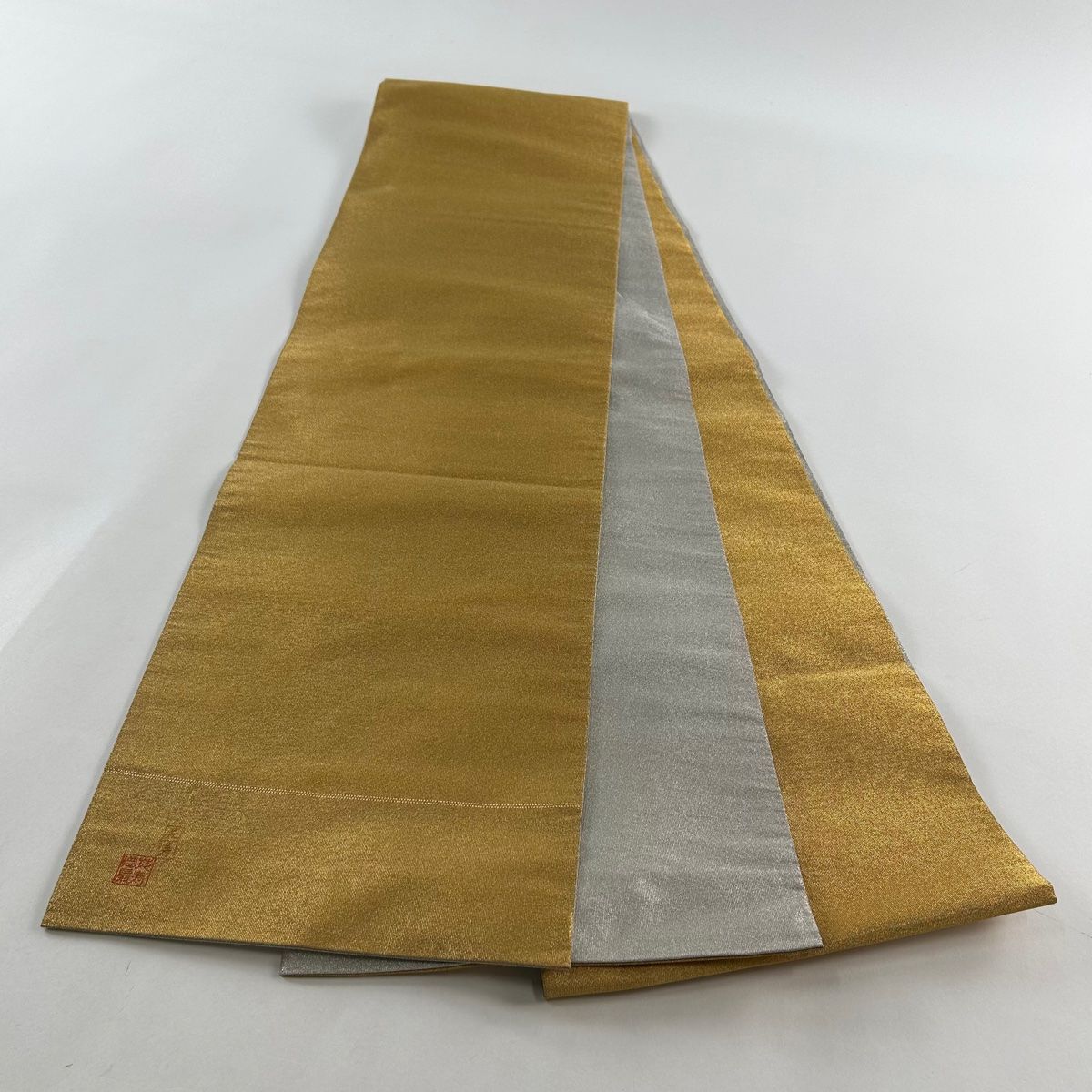aobx131 美品 逸品 粋 藤林徳扇作 布取り 宝石箔 正絹 綴れ 袋帯 aobx131 美品 逸品 粋 藤林徳扇作 布取り 宝石箔 正絹 綴れ 袋帯