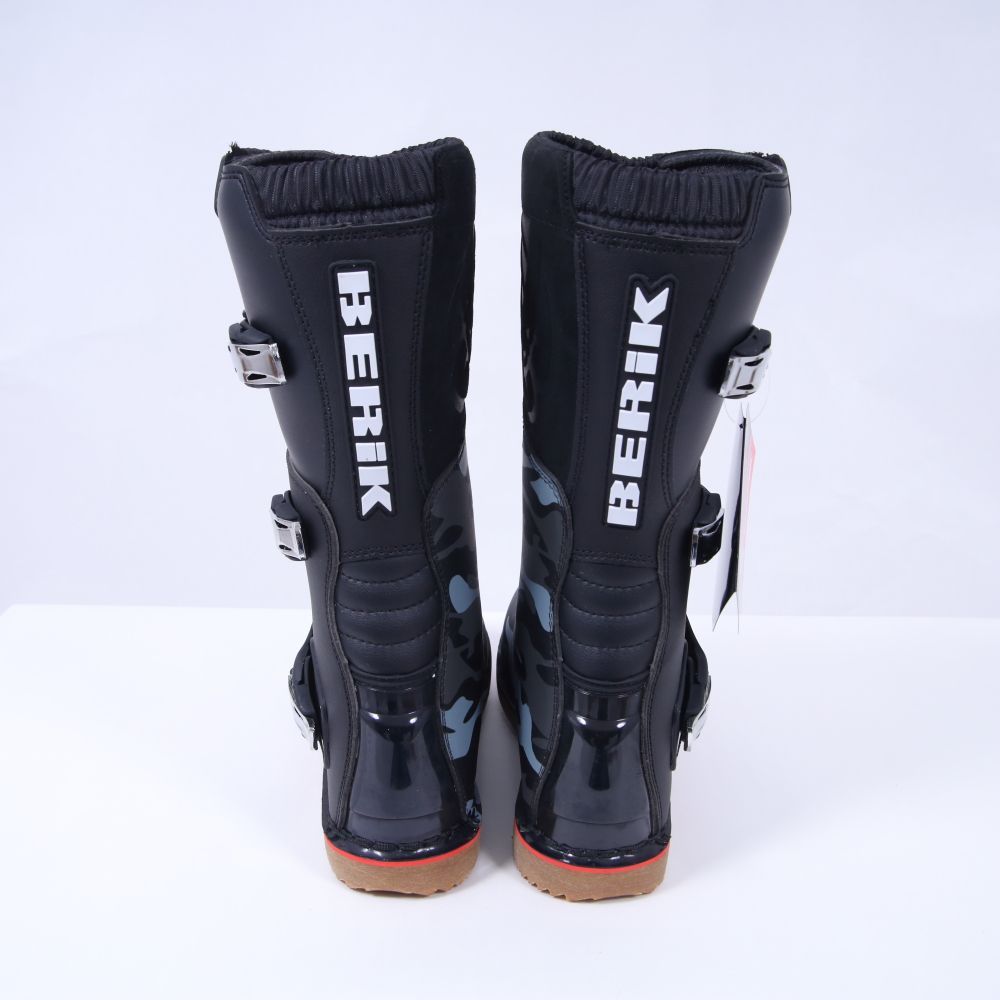 BERIK バイクブーツ 迷彩柄 ブラック