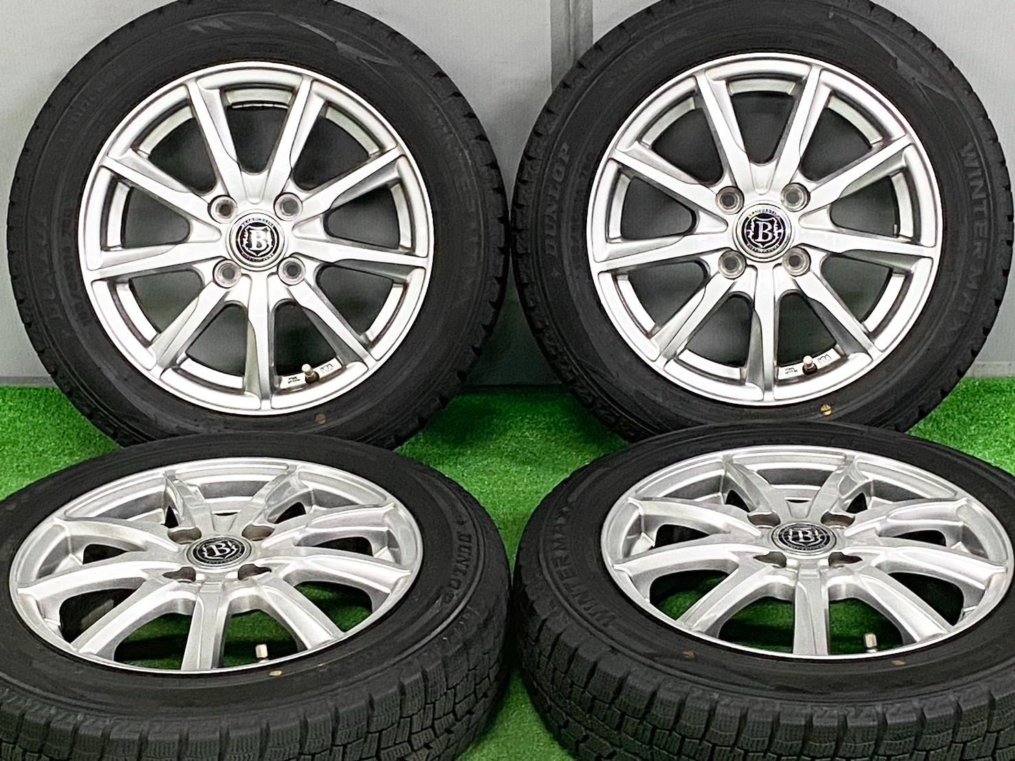 バリ溝 ブランドルライン 14in 4.5J 44 PCD100 ウィンターマックス WM02 155 65R14 N-BOX N-WGN ワゴンR スペーシア タント ムーヴ