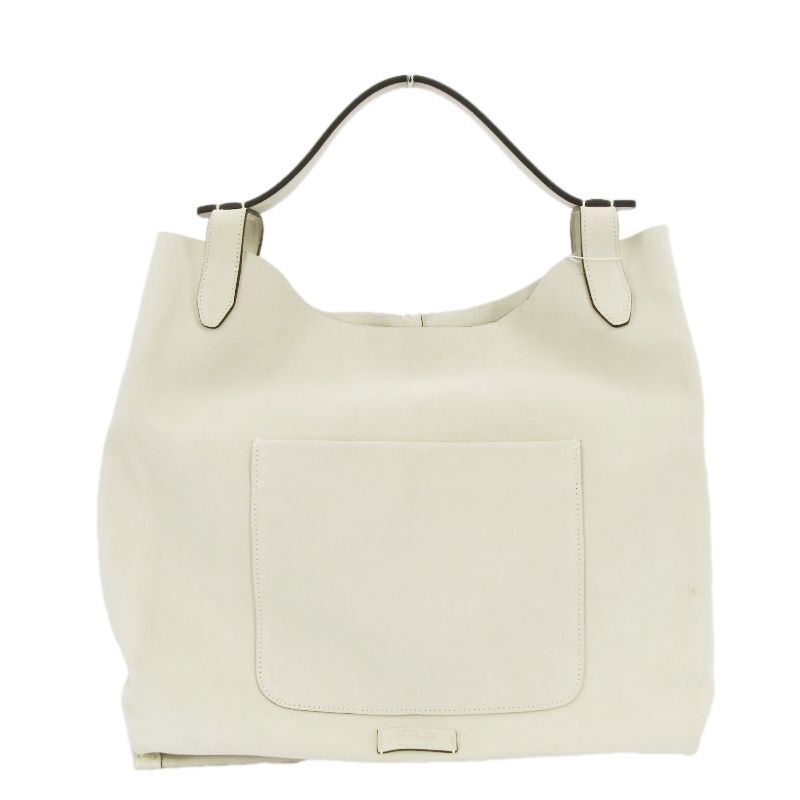 Fortu Milano フォルツ トートバッグ tom flat bag スエード ショルダーバッグ イタリア製 グレー 24004510
