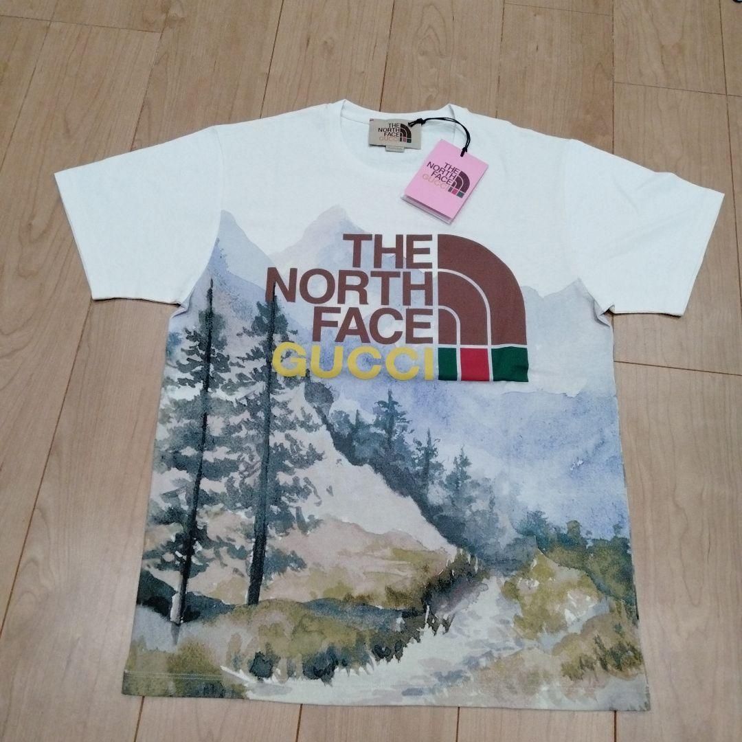 GUCCI×ノースフェイスコラボTシャツフォレストシリーズ XS（日本M ...