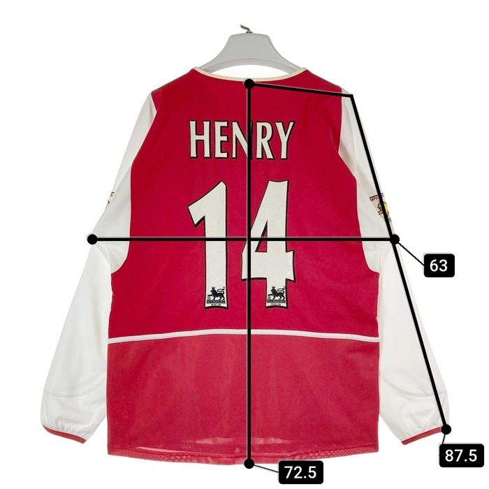 ☆NIKE ナイキ 02-04 アーセナル ホーム 長袖ユニフォーム FAカップ