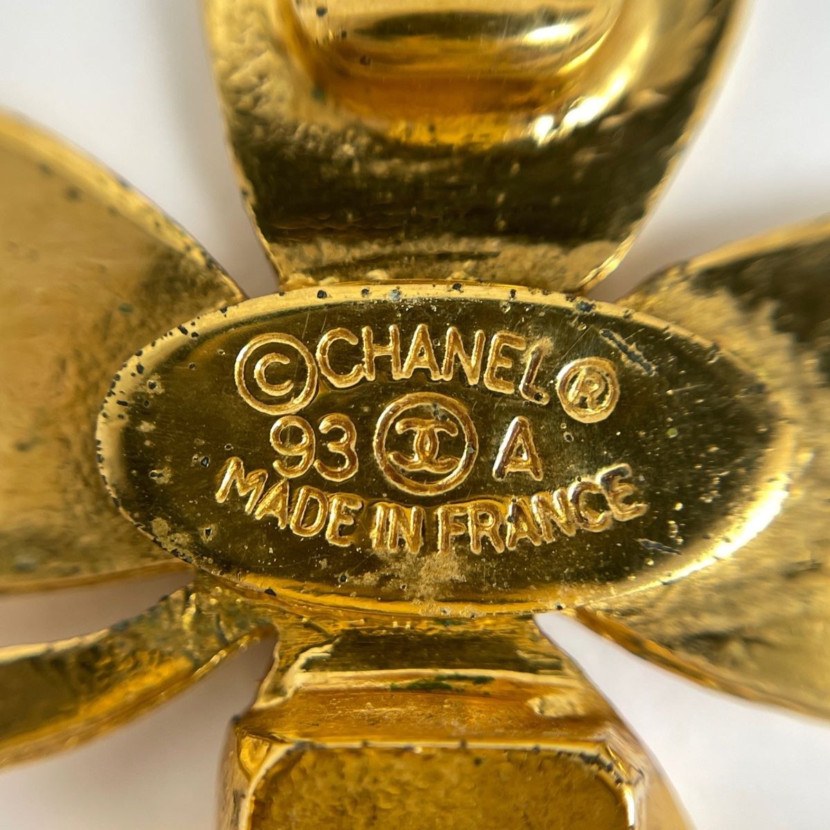 シャネル CHANEL クロバーモチーフ イヤリング 四つ葉