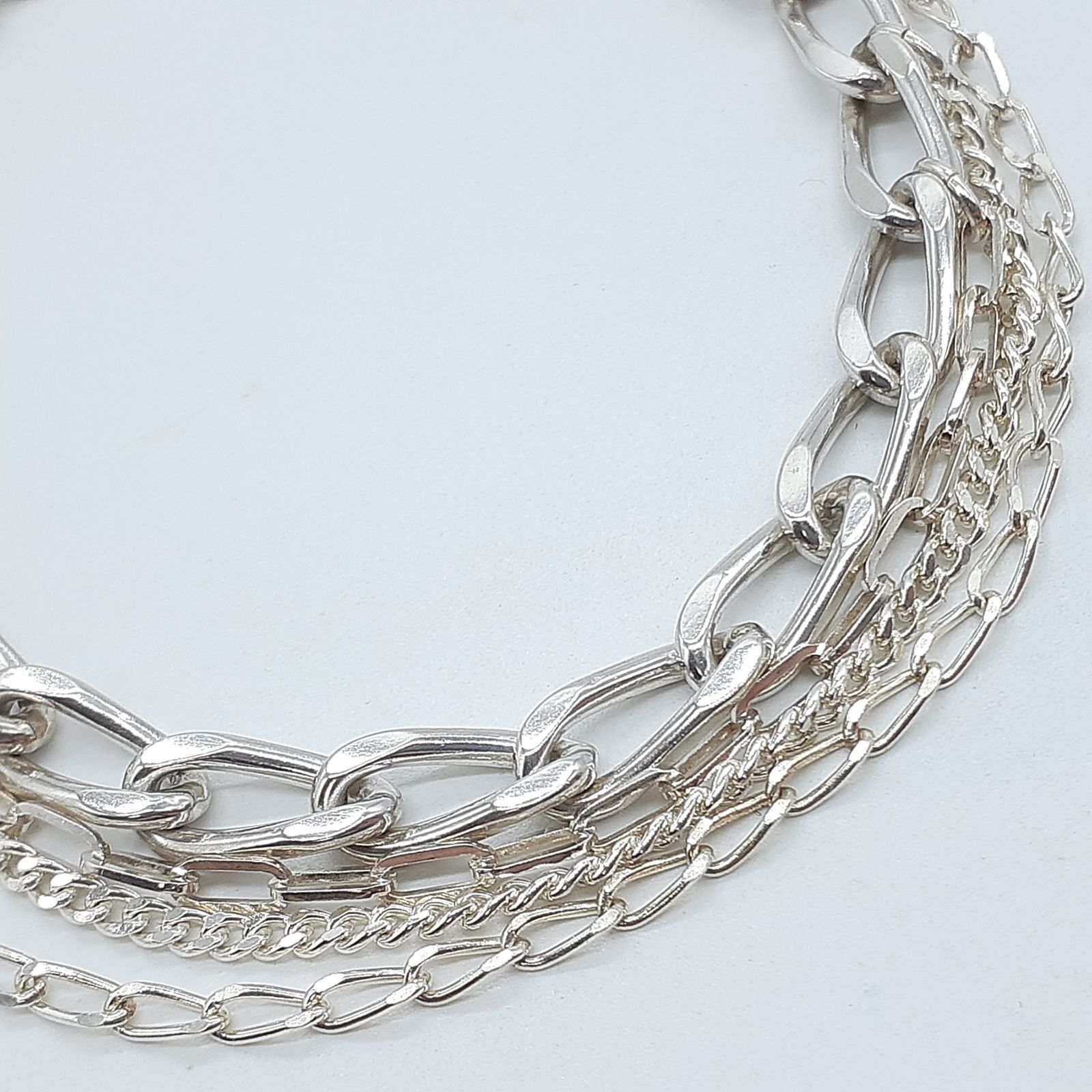 agete アガット ブレスレット シルバー SILVER チェーン 4連 T5070940