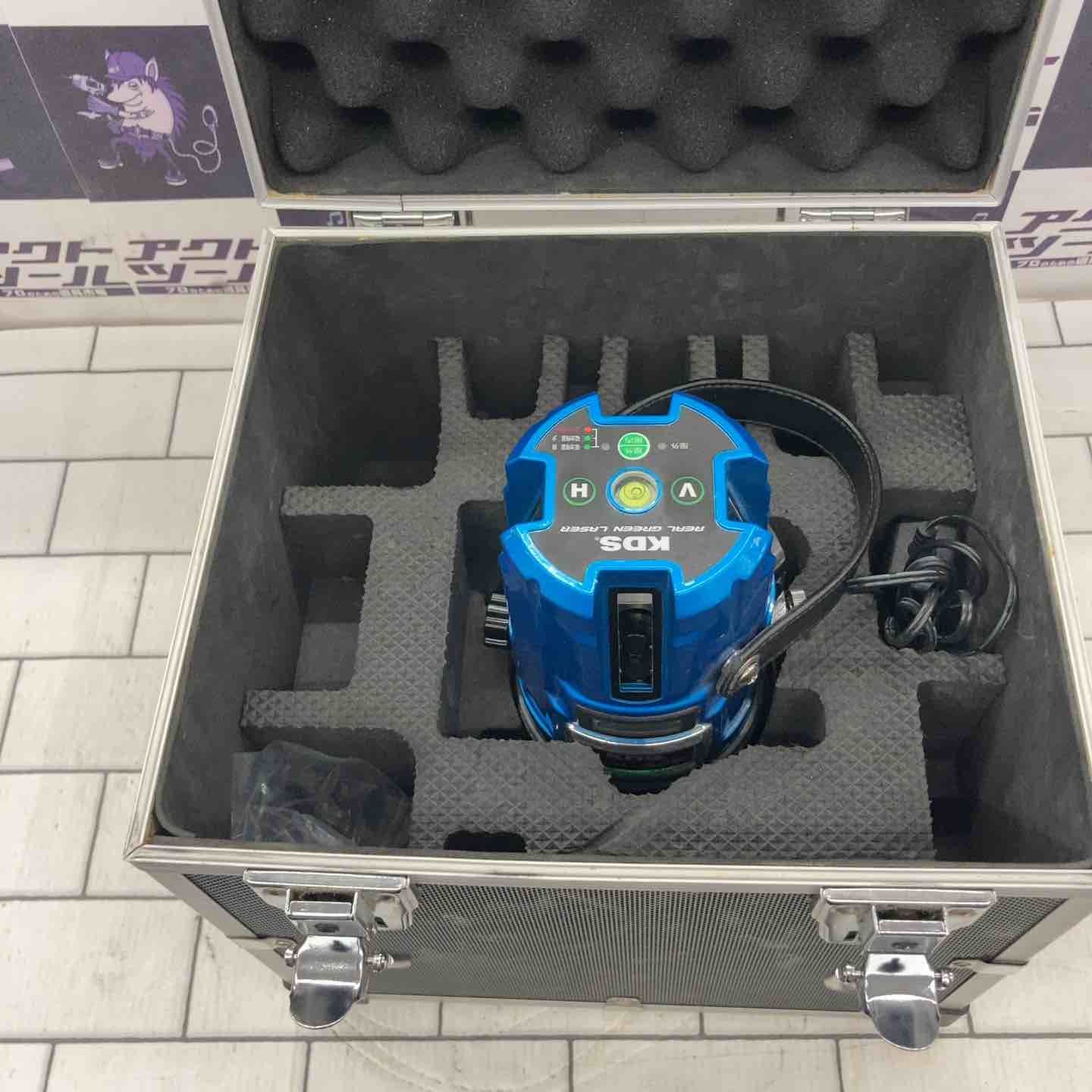 ムラテックKDS リアルグリーンレーザー墨出し器 RGL-600 矩十字 横 所沢店