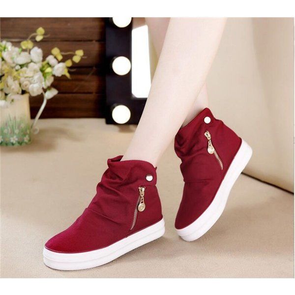 スニーカー 厚底靴　 インヒール ハイカット ウォーキングシューズ　美脚レディース カジュアルシューズ　歩きやすい春夏秋#nove23049