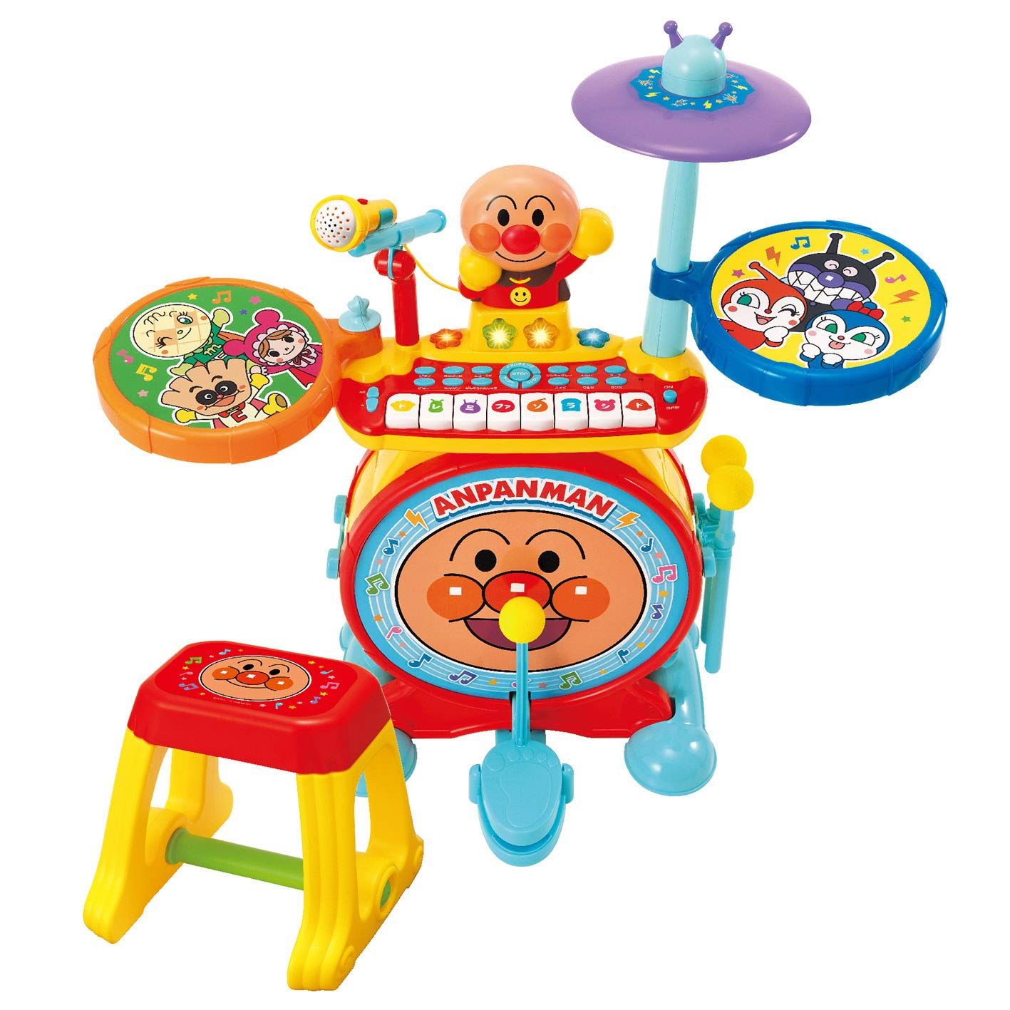 アンパンマン ノリノリライブ♪ BIG電子ドラム-キーボード