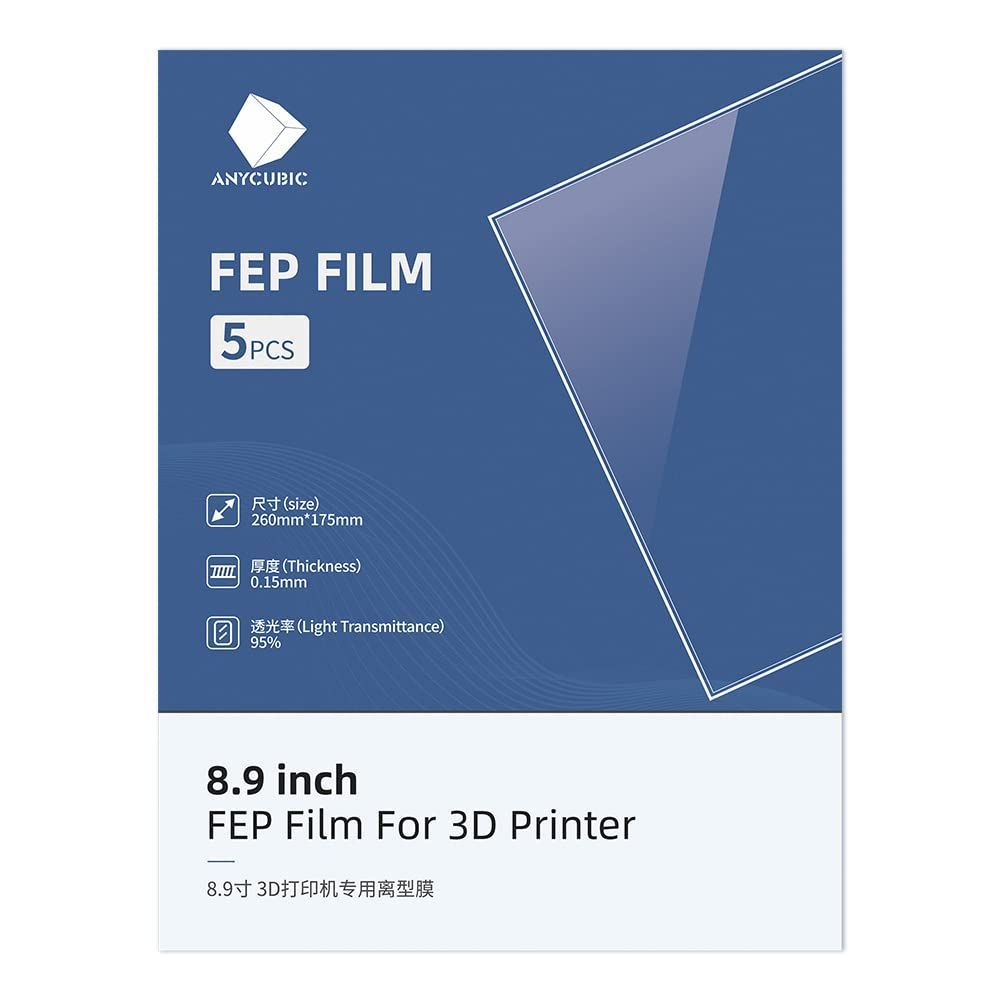 ANYCUBIC FEPフィルム 光造形 3Dプリンター用 260*175mm 0.15mm厚さ Photon Mono X、Photon X、Photon Mono X 6K、Photon M3 Plus、Photon Mono X2、Photon Mono
