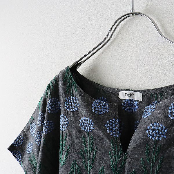 marble SUD マーブルシュッド EMB タンポポ 刺繍 スキッパー