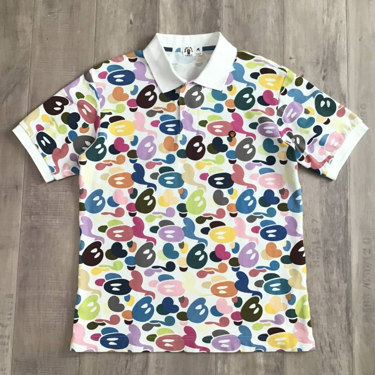 マイロ マルチカモ ポロシャツ Mサイズ a bathing ape BAPE MILO multi camo polo shirt エイプ ベイプ アベイシングエイプ NIGO