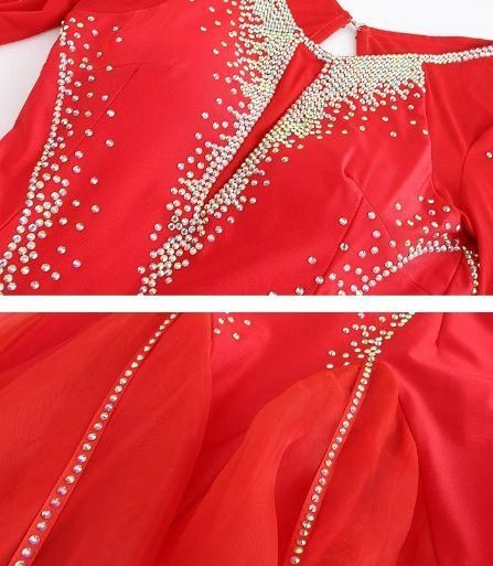 社交ダンスドレス モダンダンス キラキラ スタンダード オーダーメイド