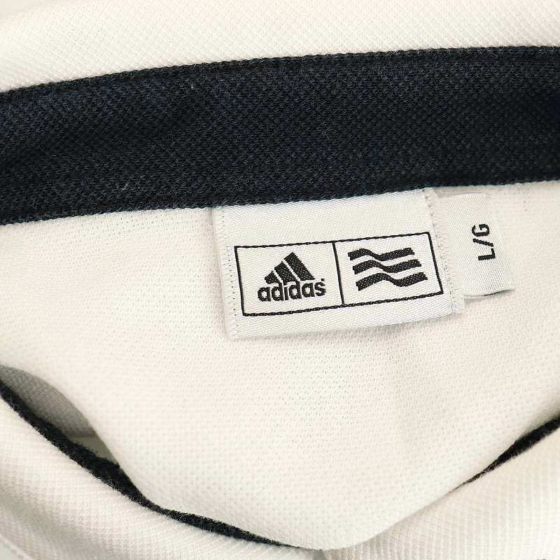 アディダス adidas ポロシャツ ゴルフウェア 長袖 柄 L/G