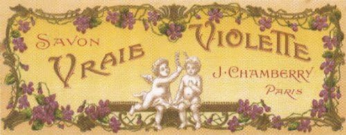 フランス アンティーク パフュームラベル savon paris サボン ラベル Vintage French Soap Label, SAVON Surfin aux Fleurs d'Alsace