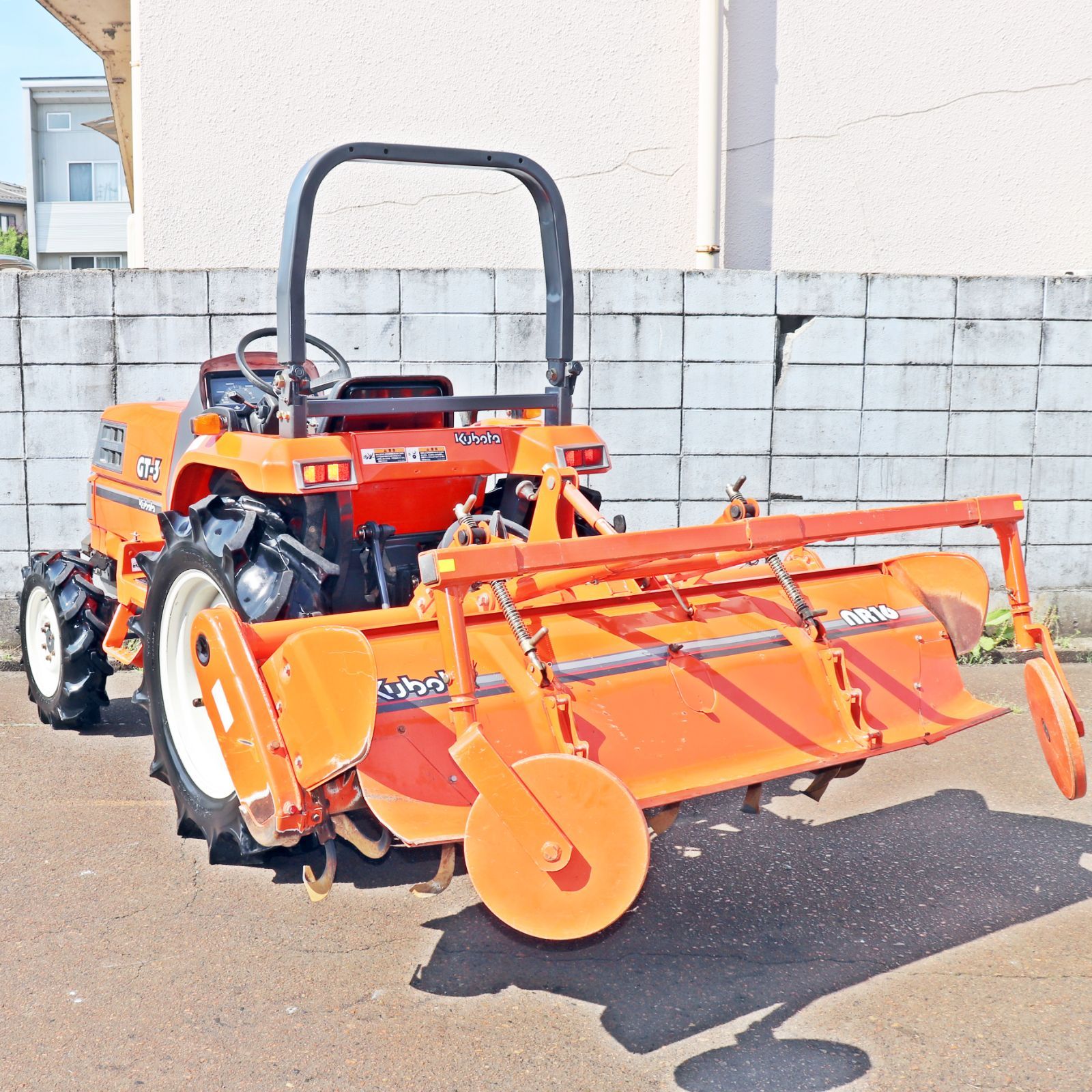長岡市 クボタ トラクター GT-3 NR16 ロータリーセット 幅1600mm 実働