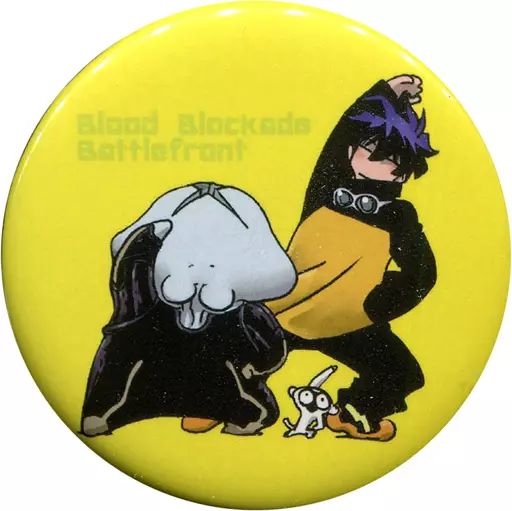血界戦線 レオナルド ネジ 缶バッジ デビュー25周年記念 内藤泰弘の世界展 中古】バッジ・ピンズ(キャラクター) レオナルド＆ネジ 「血界