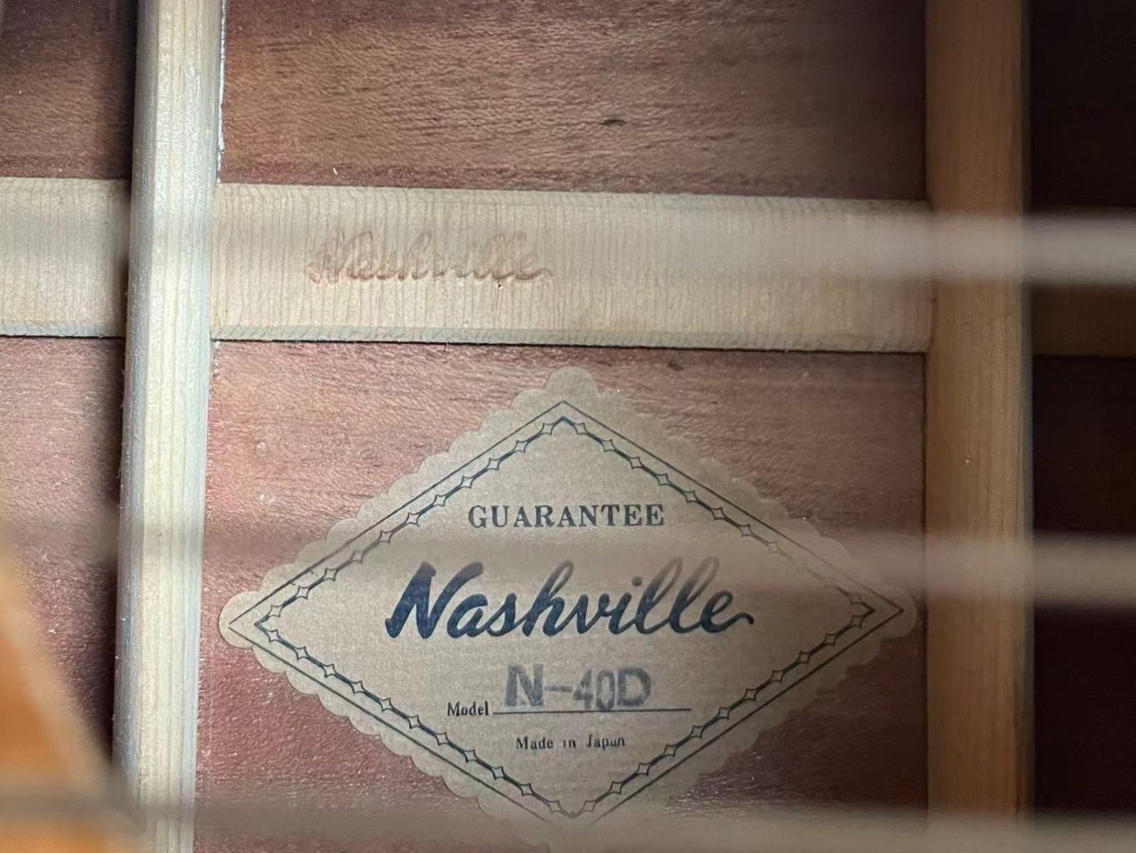 中古】希少 日本製 NASHVILLE ナッシュビル N-40D 田原楽器製造