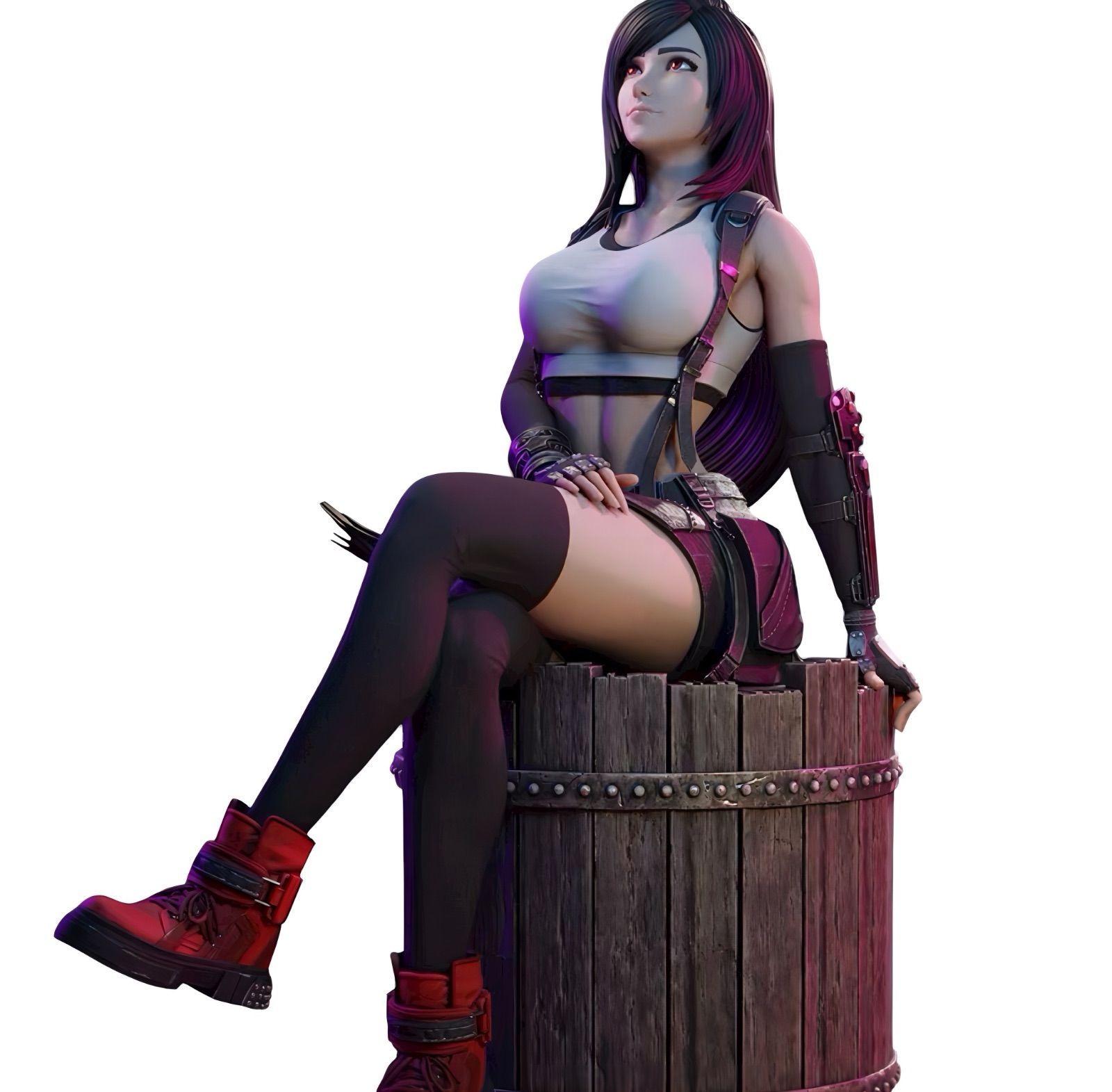 1/6 ガレージキット 工場 フィギュア 未塗装 FF ティファ シット