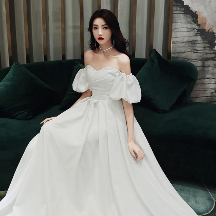 ウェディングドレス 二次会 ロングドレス 花嫁ドレス 結婚