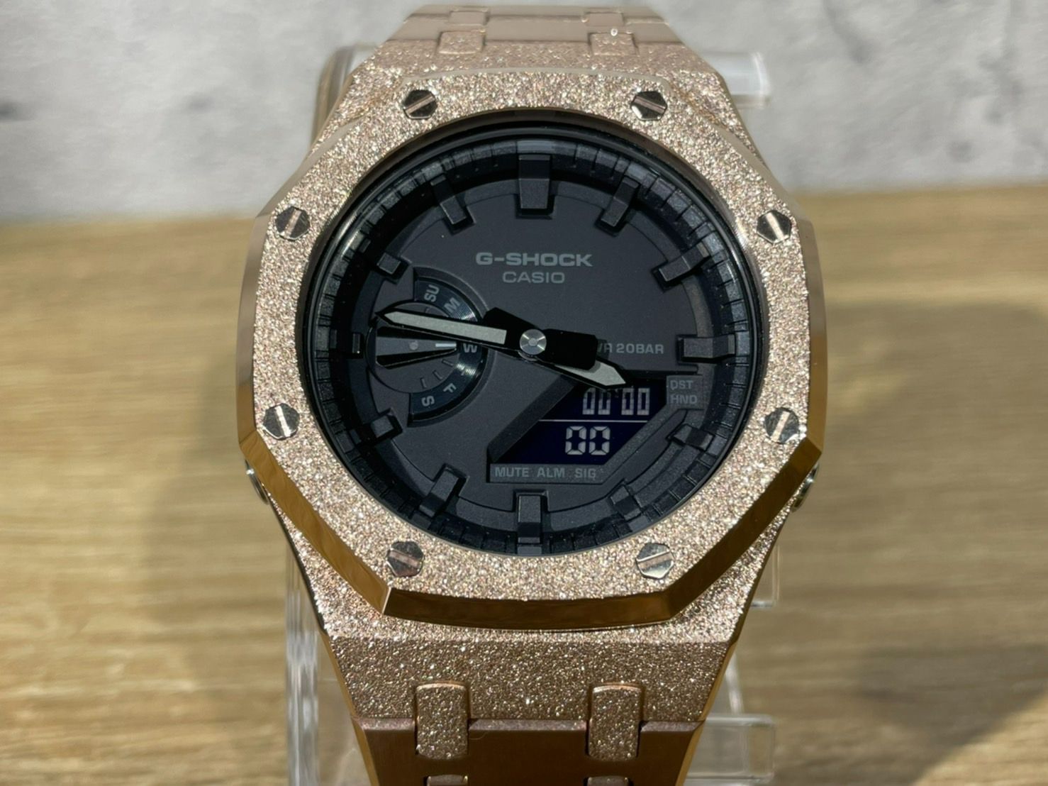 GA2100-1A1 ベゼルフロステッドピンクゴールド カシオ Gショック フロステッドピンクゴールド GA2100-1A1