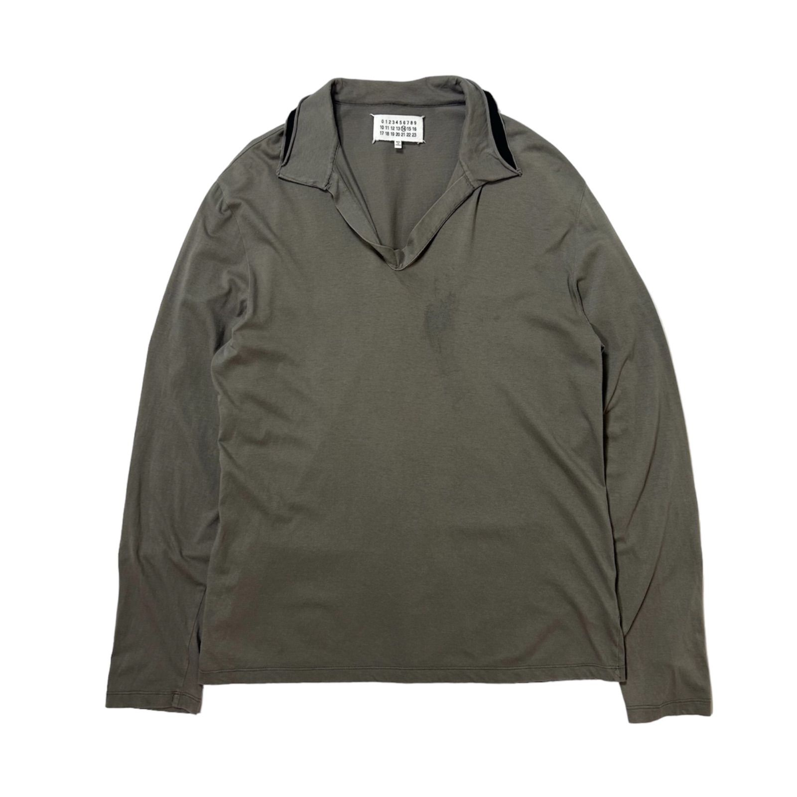 Maison Martin Margiela 2014SS L/S Design Collar Skipper Tee Maison Martin Margiela 2014SS L/S Design Collar Skipper Tee