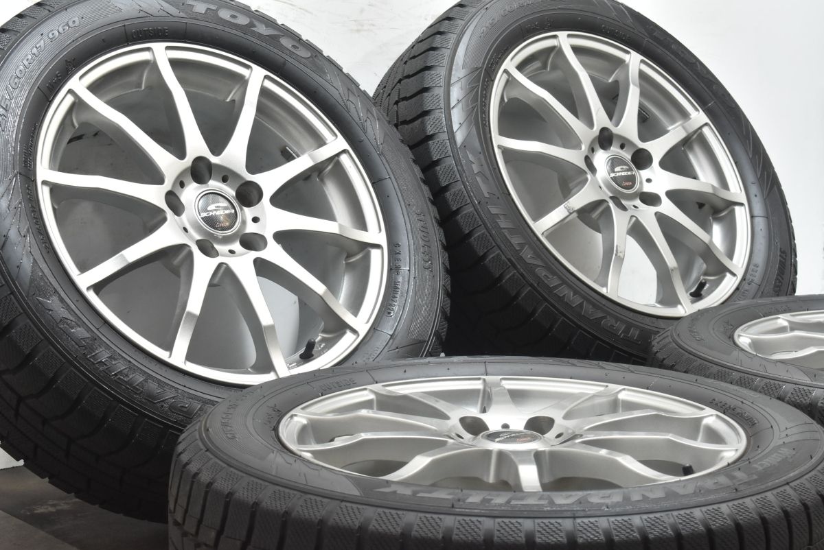 バリ溝 シュナイダー 17in 7J 38 PCD114.3 製 トーヨー ウィンタートランパス TX 215 60R17 アルファード ヴェルファイア