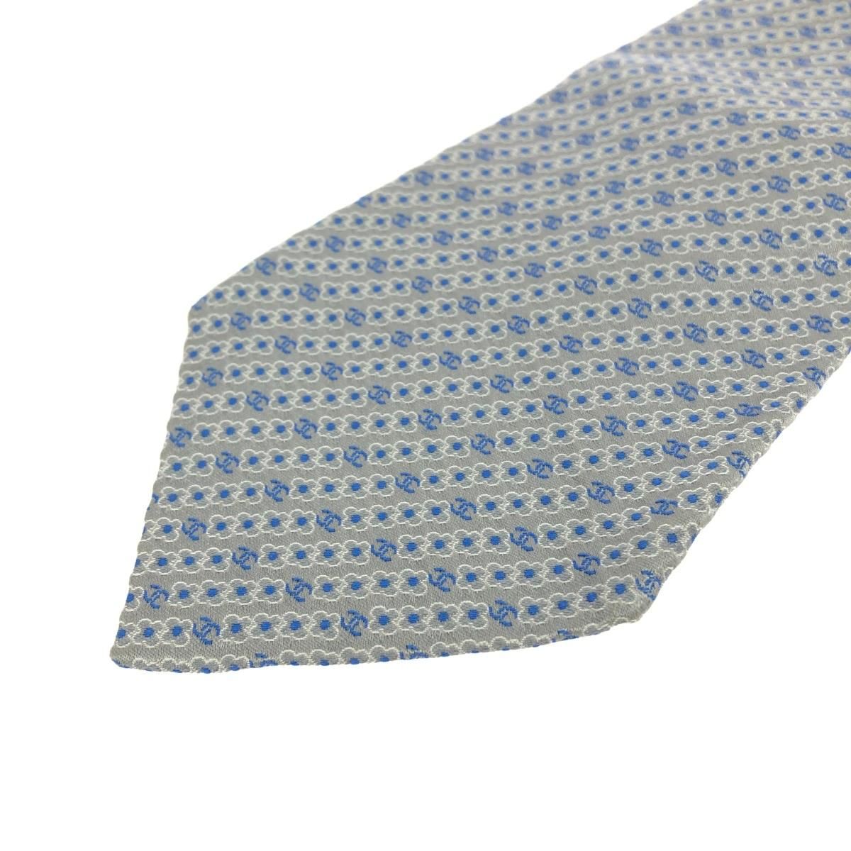 CHANEL シャネル ネクタイ ココマーク/カメリア/シルクツイル/ライト