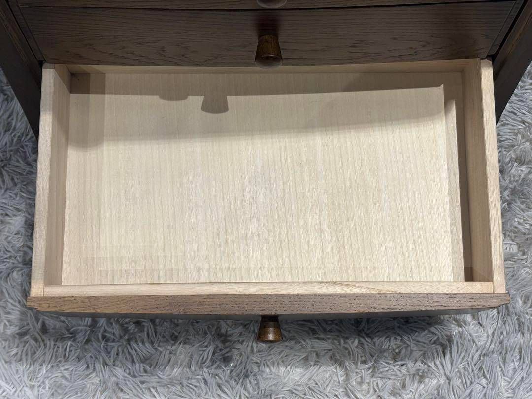 起立木工 キャビネット 電話台 収納 引き出し ビンテージ 無垢材 IZ