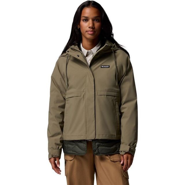 送料無料 コロンビア レディース ジャケット ブルゾン アウター Montara Park Interchange 3-In-1 Jacket - Women s Stone Green