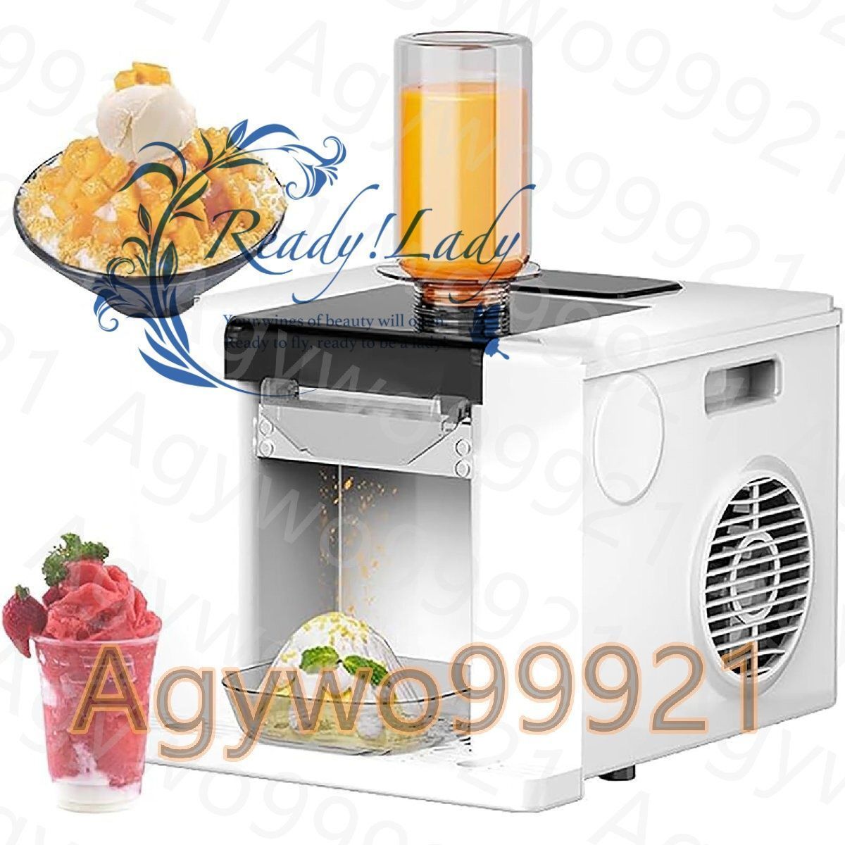 送料無料】124FD-混合色製作 かき氷機 業務用 電動 アイスクラッシャー