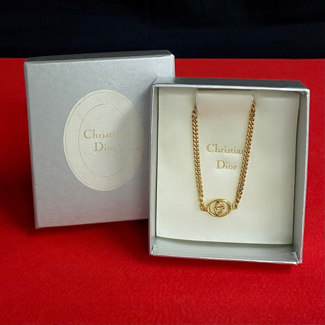 極 美品 箱付き Christian Dior ディオール ヴィンテージ CD ロゴ 金具 GP チェーン ブレスレット バングル アクセサリー  ゴールド e83-1 - メルカリ