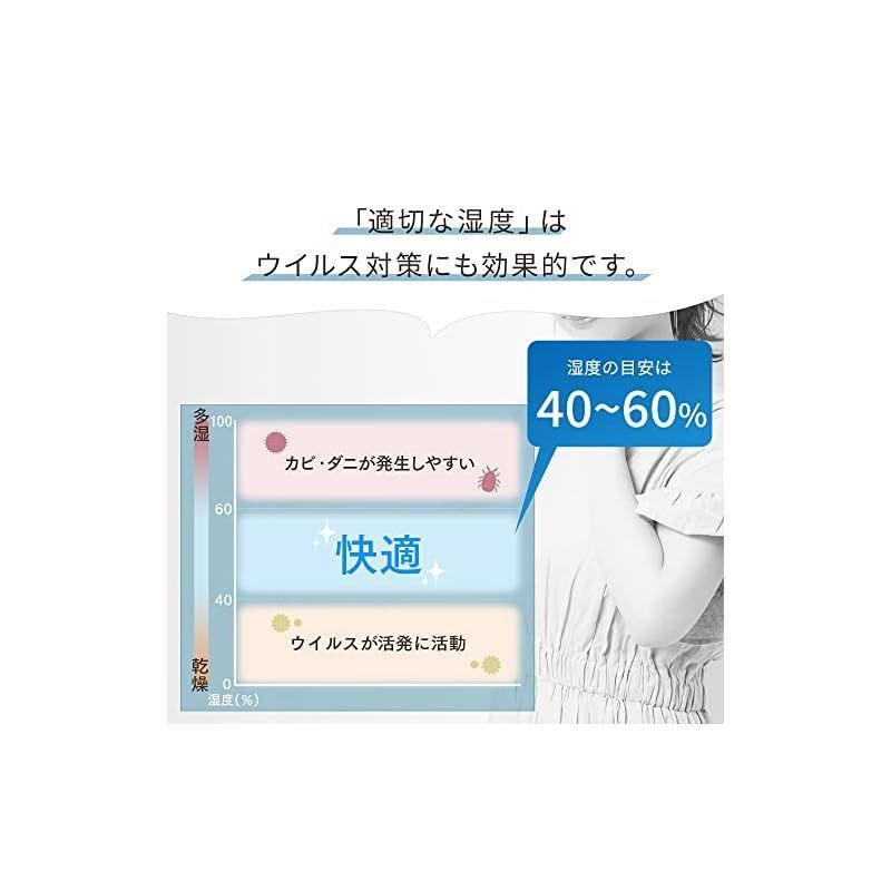 気化ハイブリッド式加湿器500ml