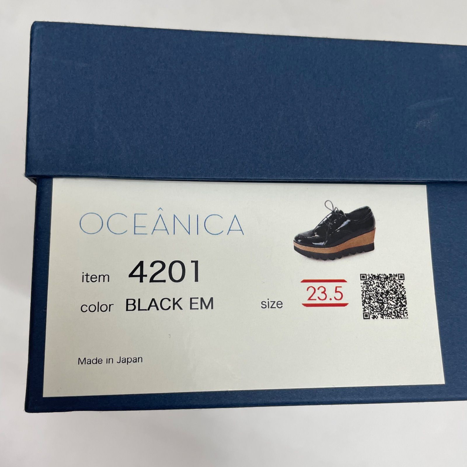 極美品！OCEANICA 厚底 エナメル レースアップ ローファー OCEANICA オセアニカ 厚底 エナメル レースアップシューズ