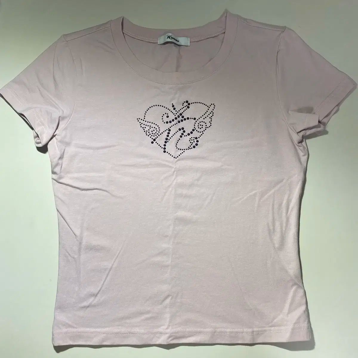 Kashiko(カシコ) Flower Heart Baby Tee Pink 半袖 - メルカリ