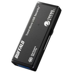 【新品・2営業日で発送】BUFFALO バッファロー ハードウェア暗号化機能 USB3.0 セキュリティーUSBメモリー ウイルススキャン3年 8GB(RUF3-HSL8GTV3)