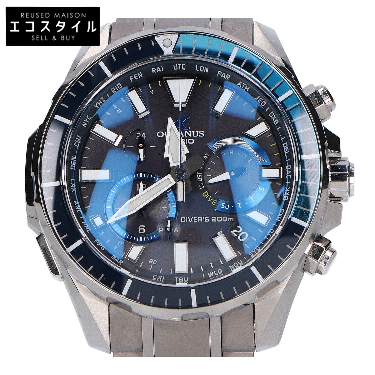 CASIO カシオ OCW-P2000-1AJF OCEANUS|オシアナス CACHALOT チタン ダイバーズ タフソーラー電波ウォッチ