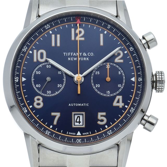 ティファニー TIFFANY＆Co. CT60 40mm コンビ メンズ 腕時計 デイト シャンパン 文字盤 オートマ 自動巻き ウォッチ VLP 90169448
