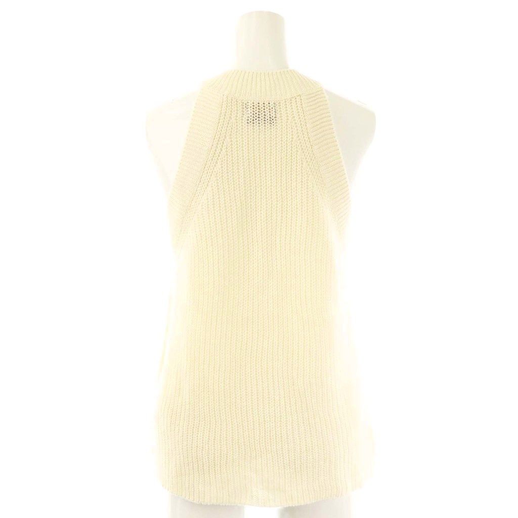Ralph Lauren Black Label ノースリーブニット ベージュ バイカラーラインポロニット(504714139) | エヌナチュラル